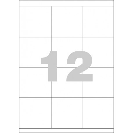 Etikety Spoko 70x67,7mm 12ks x 100 listů A4
