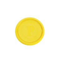 Žeton pro vratné kelímky žlutý/100ks 20905
