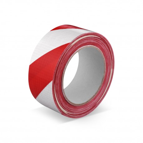 Lepicí páska s tkaninou 50mm 33m červeno-bílá 67201