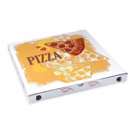 Pizza krabice z vlnité lepenky 34x34x3,5cm/100ks 71934