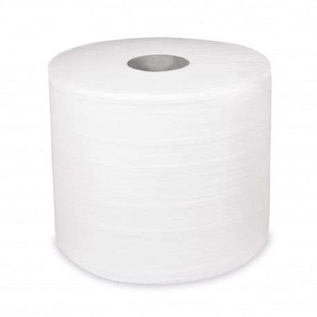Průmyslové papírové utěrky na roli 304m 2-vrstvé bílé/2ks 60154