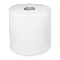 Průmyslové papírové utěrky na roli 304m 2-vrstvé bílé/2ks 60156