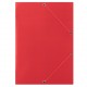 Papírové desky A4 s uzavírací gumičkou Donau červené