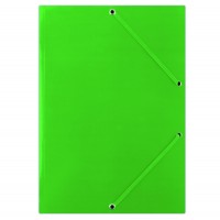 Papírové desky A4 s uzavírací gumičkou Donau zelené