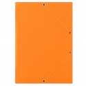 Papírové desky A4 s uzavírací gumičkou Donau oranžové
