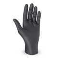 Nitrilové rukavice nepudrované "M" černé/100ks 68191