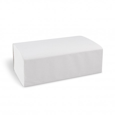 Papírové ručníky ZZ 2-vrstvé 23x23cm bílé/3200ks 60033