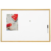 Magnetická tabule s dřevěným rámem 90x60cm VÝPRODEJ