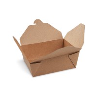 Hnědý papírový food box 1300ml/50ks 76923
