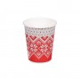 Papírový kelímek "Zimní období" 280ml ø 80mm/50ks 75728
