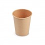 Papírový kelímek hnědý 280ml ø 80mm/50ks 76428