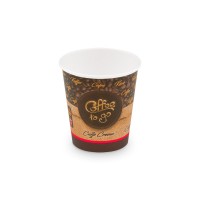 Papírový kelímek "Coffee to go" 200ml ø 73mm/50ks 76620