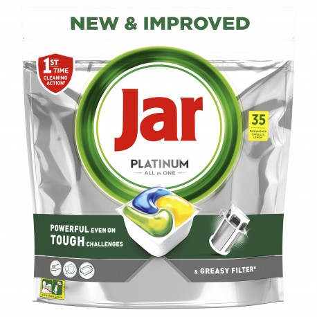 Jar kapsle na nádobí Platinum Yellow/34ks