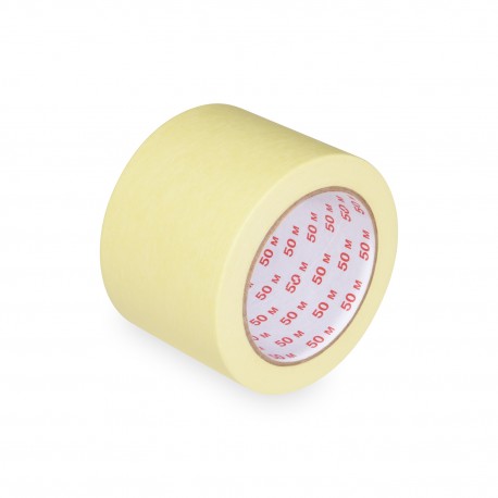 Krepová lepicí páska žlutá 75mm 50m 67675
