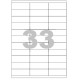 Etikety Spoko 70x25,4mm 33ks x 100 listů A4