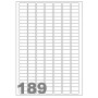 Etikety 25,4x10mm 189ks x 100 listů A4