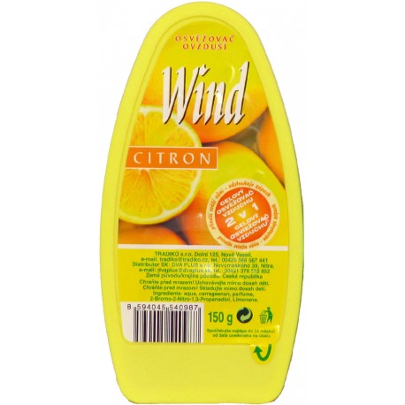 Wind osvěžovač vzduchu ve vaničce Citron 150g