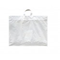 Tašky LDPE s páskovým uchem bílé 57x50cm 55my/50ks