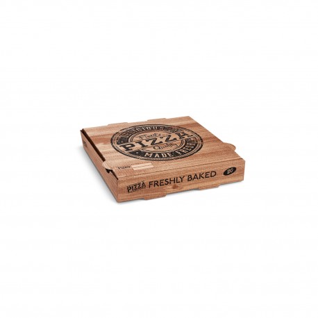 Hnědá pizza krabice 20x20x4cm/100ks 71820