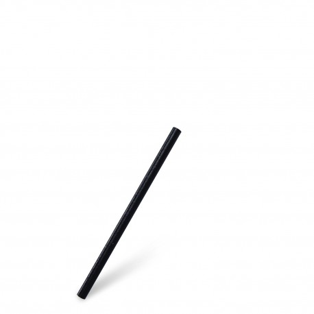 BIO kompozitní slámky Jumbo černé 15cm/100ks 40319