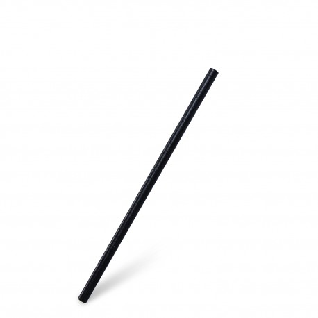 BIO kompozitní slámky Jumbo černé 20cm/100ks 40519
