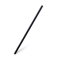 BIO kompozitní slámky Jumbo černé 24cm/100ks 40619