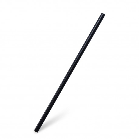 BIO kompozitní slámky Jumbo černé 24cm/100ks 40619