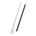 Papírové slámky Jumbo černé jednotlivě balené 25cm/100ks 40939