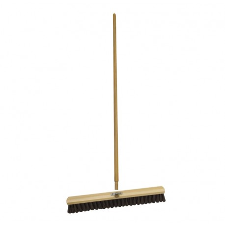 Dřevěný sálový smeták 60cm s tyčí