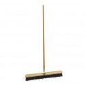 Dřevěný sálový smeták 60cm s tyčí