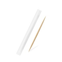 Dřevěná párátka hygienicky balená v papíru 65mm/1000ks 66710