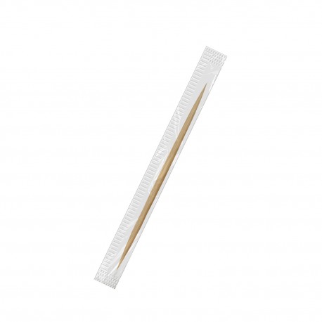 Dřevěná párátka jednotlivě balená v celofánu 65mm/1000ks 66716