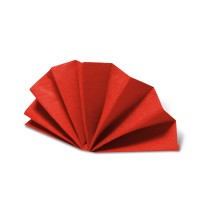 Ubrousky DekoStar 38x38cm červené/50ks 87001