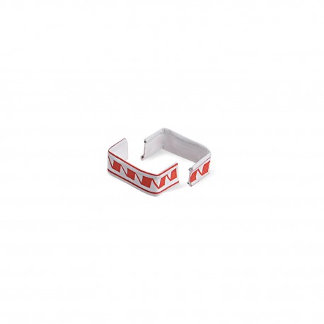 Klipovací pásek 33x8mm červenobílý/1000ks 64971