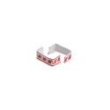 Klipovací pásek 33x8mm červenobílý/1000ks 64971