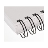 Kovové hřbety A4 pro vazbu 2/1" 14,3mm černé/50ks