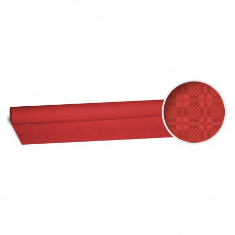Ubrus papírový na roli 120cm 8m červený 70001