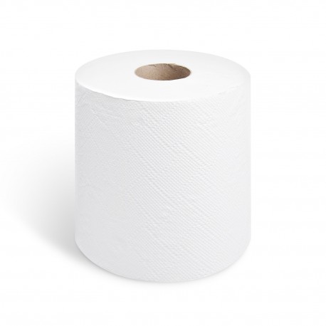 Papírové utěrky na roli 100m 2-vrstvé bílé/6ks 60119