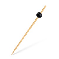 Fingerfood bambusové bodce Perla černá 12cm/100ks 66744