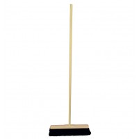 Dřevěný sálový smeták 60cm s tyčí