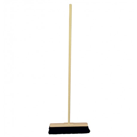 Dřevěný sálový smeták 60cm s tyčí