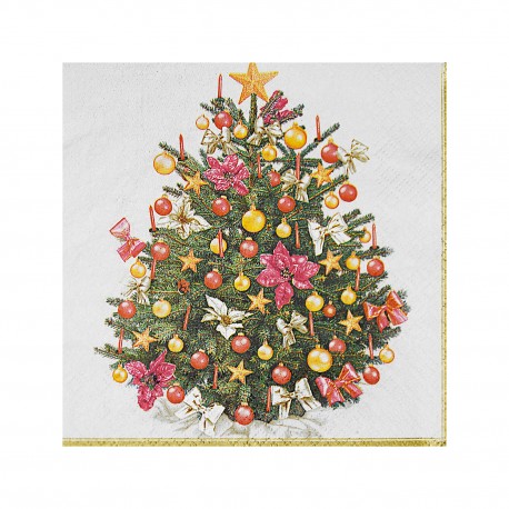 Ubrousky 33x33cm 3-vrstvé Vánoce/20ks 84151