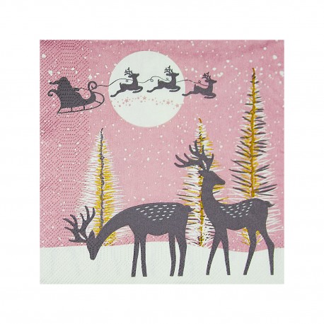 Ubrousky 33x33cm 3-vrstvé Vánoce/20ks 84180