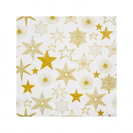 Ubrousky 33x33cm 3-vrstvé Vánoce/20ks 84206