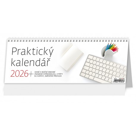 Stolní Praktický kalendář 2026 VÝPRODEJ