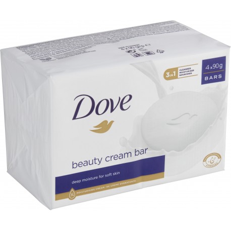 Dove toaletní mýdlo krémové 90g/4ks