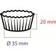 Cukrářské košíčky bílé 35x20mm 100ks 65535