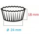 Cukrářské košíčky hnědé 24x18mm/1000ks 72724