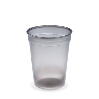 Kelímek vratný/opakovaně použitelný PP kouřový 0,4 litru/25ks PP751