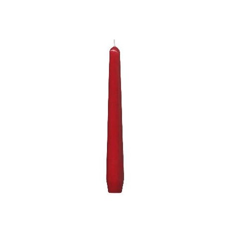 Svíčka kónická 245mm červená/10ks 31101